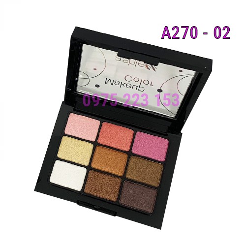 Phấn mắt 9 ô Ashley Makeup Color Premium Cosmetic A270