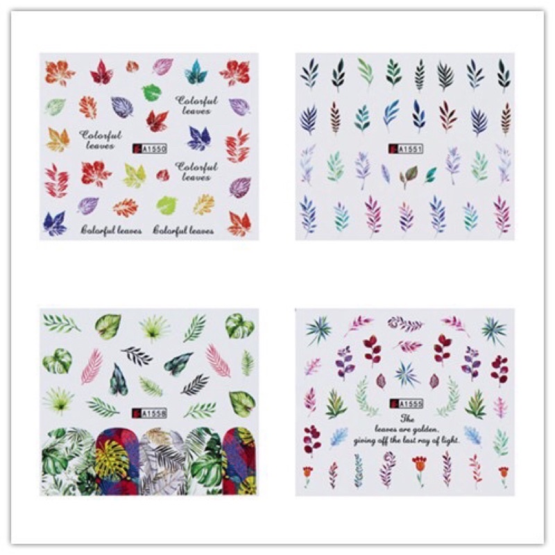 Sticker Sét 12 hình dán móng siêu đẹp rẻ