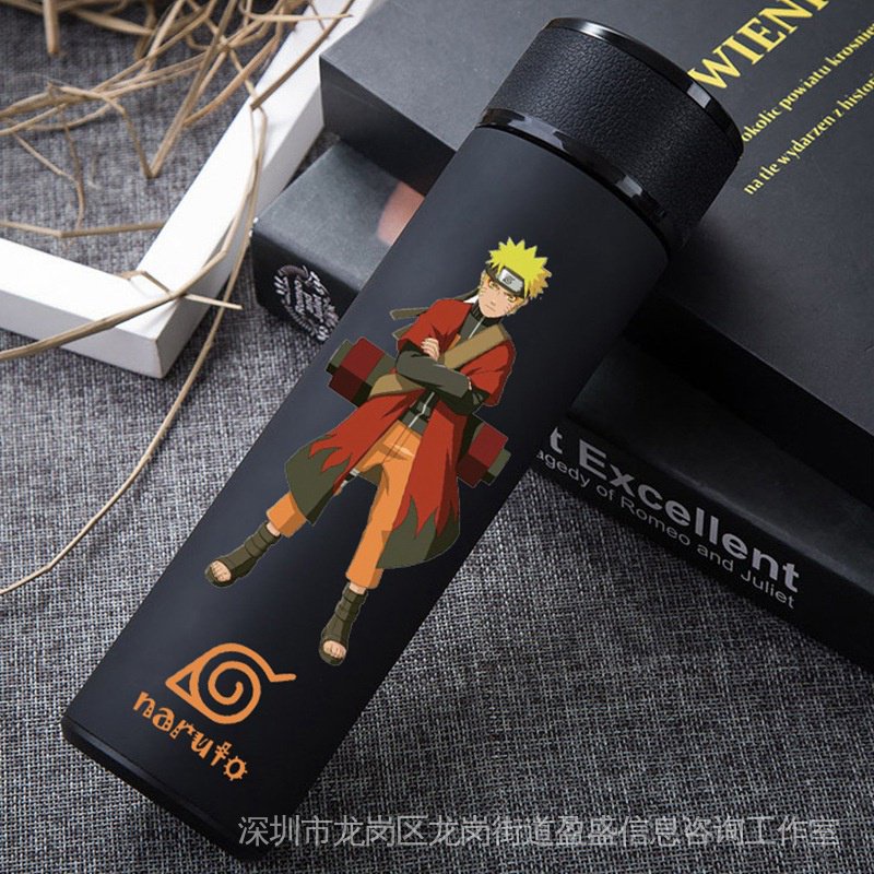 Bình Nước Giữ Nhiệt Bằng Thép Không Gỉ Hình One piece Và Naruto Cực Kỳ Dễ Thương