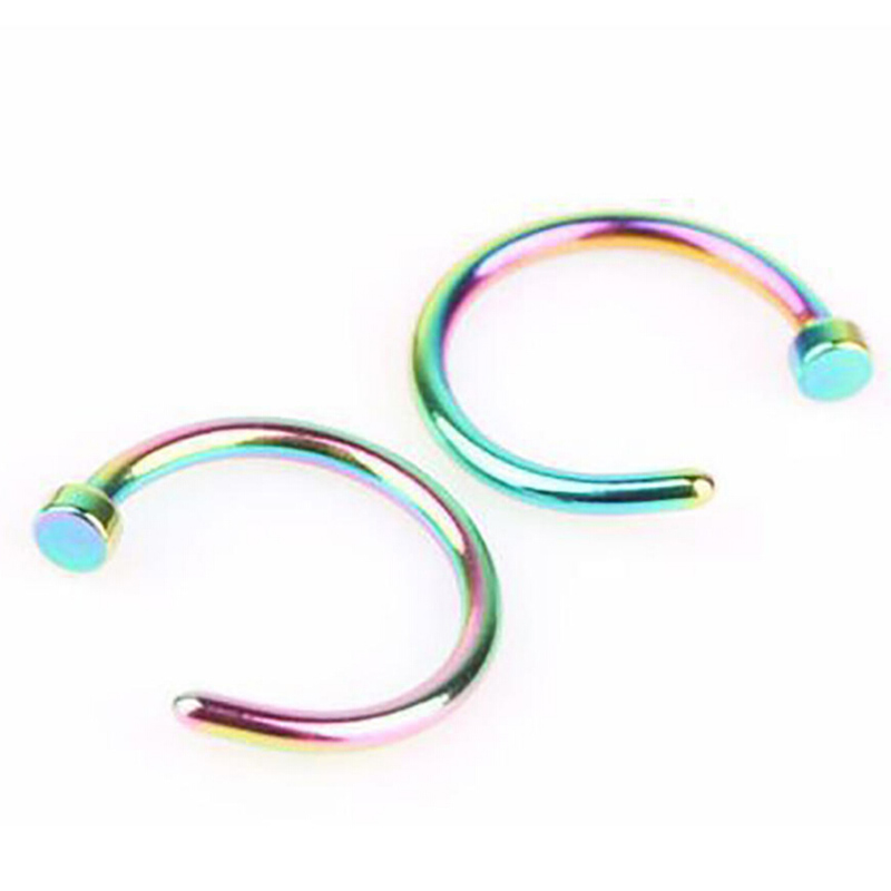 Khuyên xỏ mũi từ tính bằng thép không gỉ thời trang