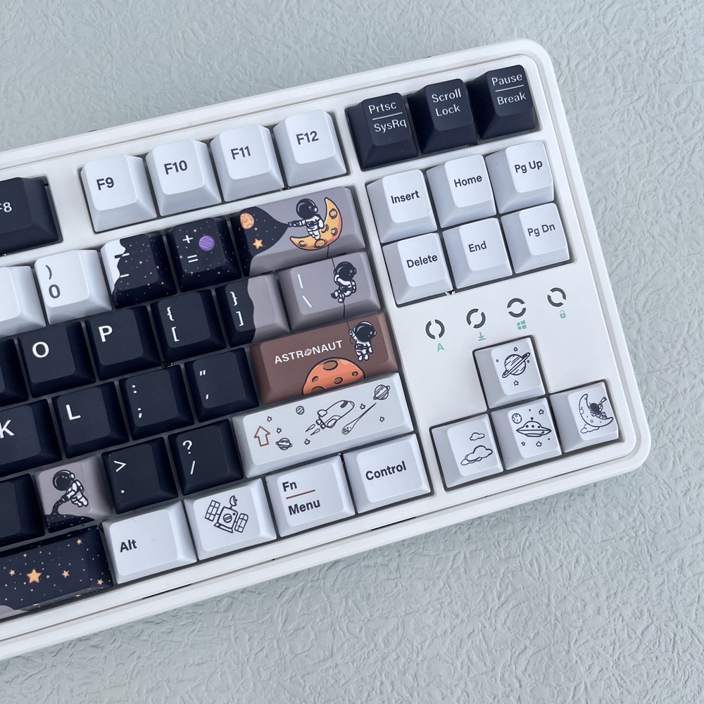 137 phím Black Astronaut Keycap Cherry Profile người không gian anime PBT DYE SUB bàn phím cơ học keycap