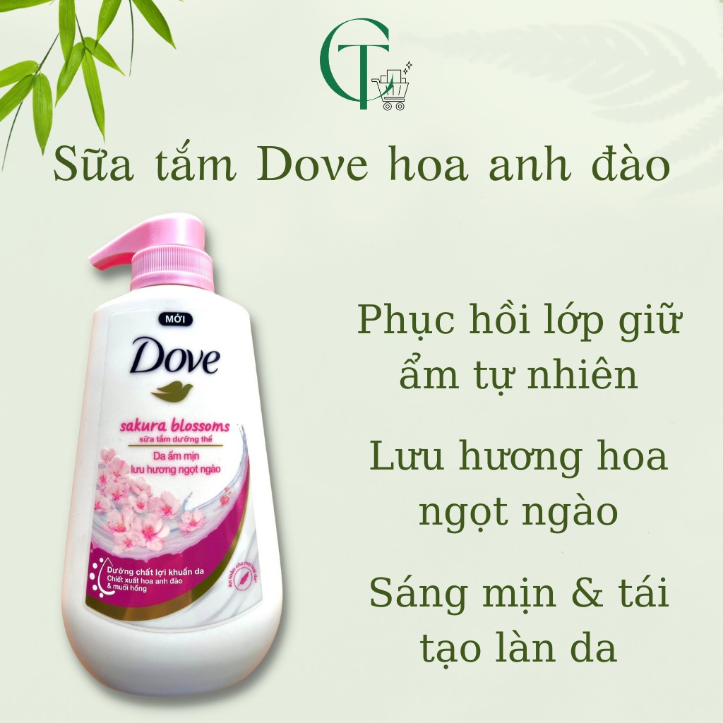 Sữa tắm dưỡng thể chuyên sâu Dove chăm sóc da mềm mịn 500g