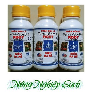 Phân bón lá Terra Sorb 4 Chai 100ml - Siêu ra rễ, giúp rễ phân nhánh