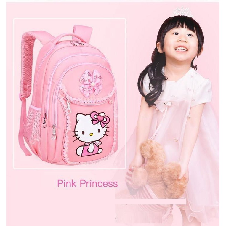 Balo Học Sinh Hello Kitty Cao Cấp Dễ Thương Cho Bé Gái - 1623