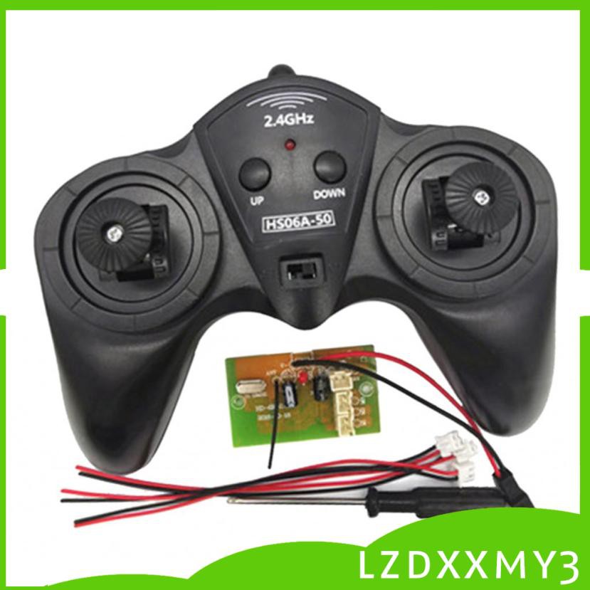 Bộ Điều Khiển Và Nhận Tín Hiệu 2.4G 6 Kênh 12V Cho Xe Hơi / Thuyền Điều Khiển Từ Xa Lzdxxm