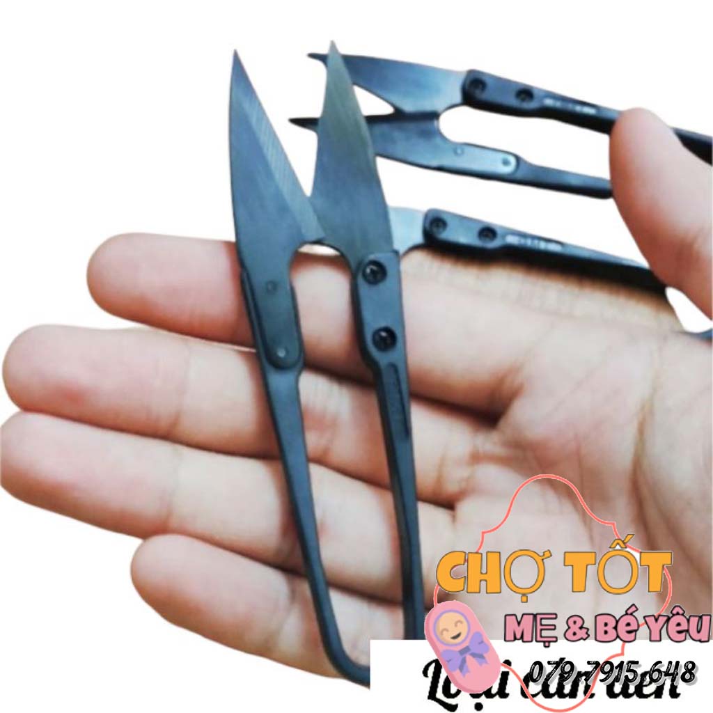 Kéo nhấp cắt chỉ, keo bấm đen loại tốt