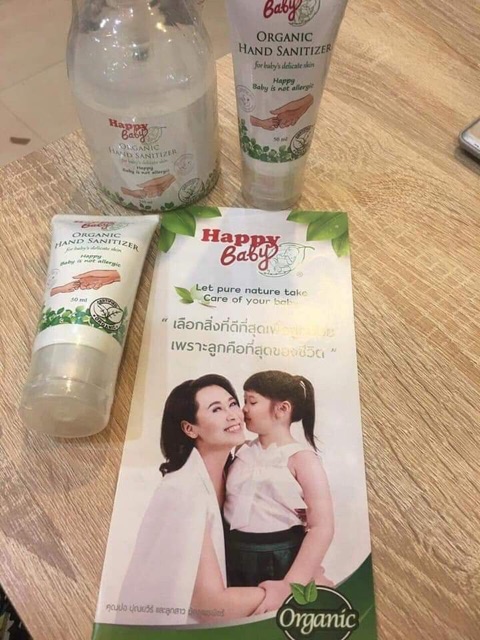 Gel rữa tay khô happy baby Organic 50ml