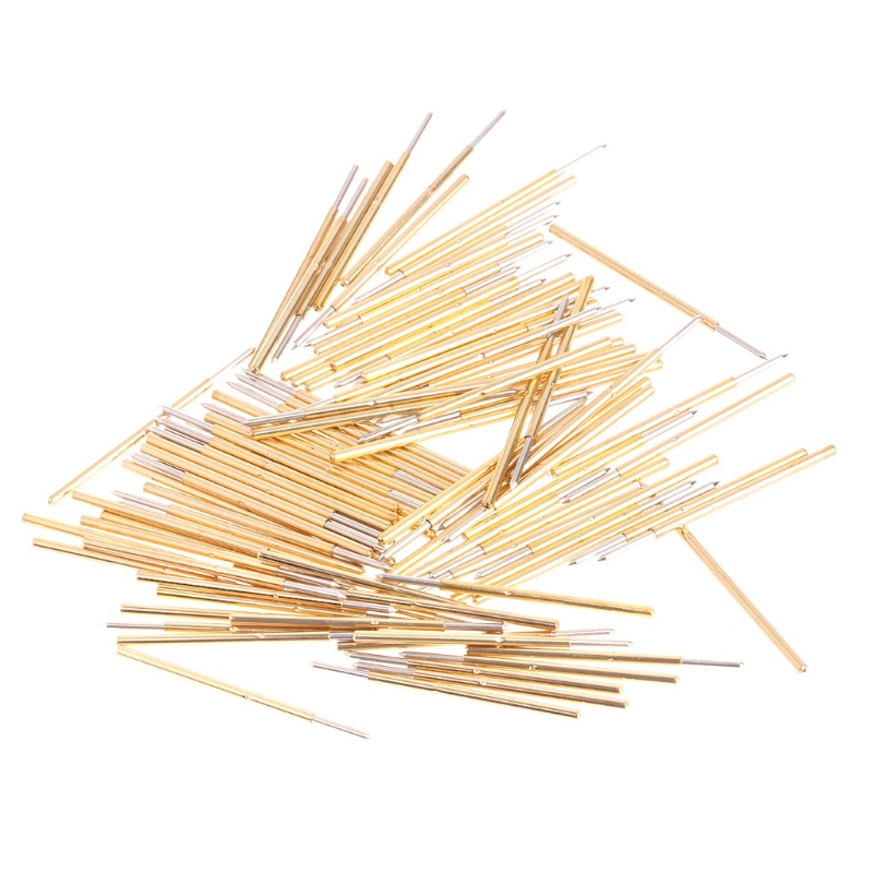 Set 100 Đầu Dò Pogo Pin P100-B1 Đường Kính 1.36mm Dài 33.35mm