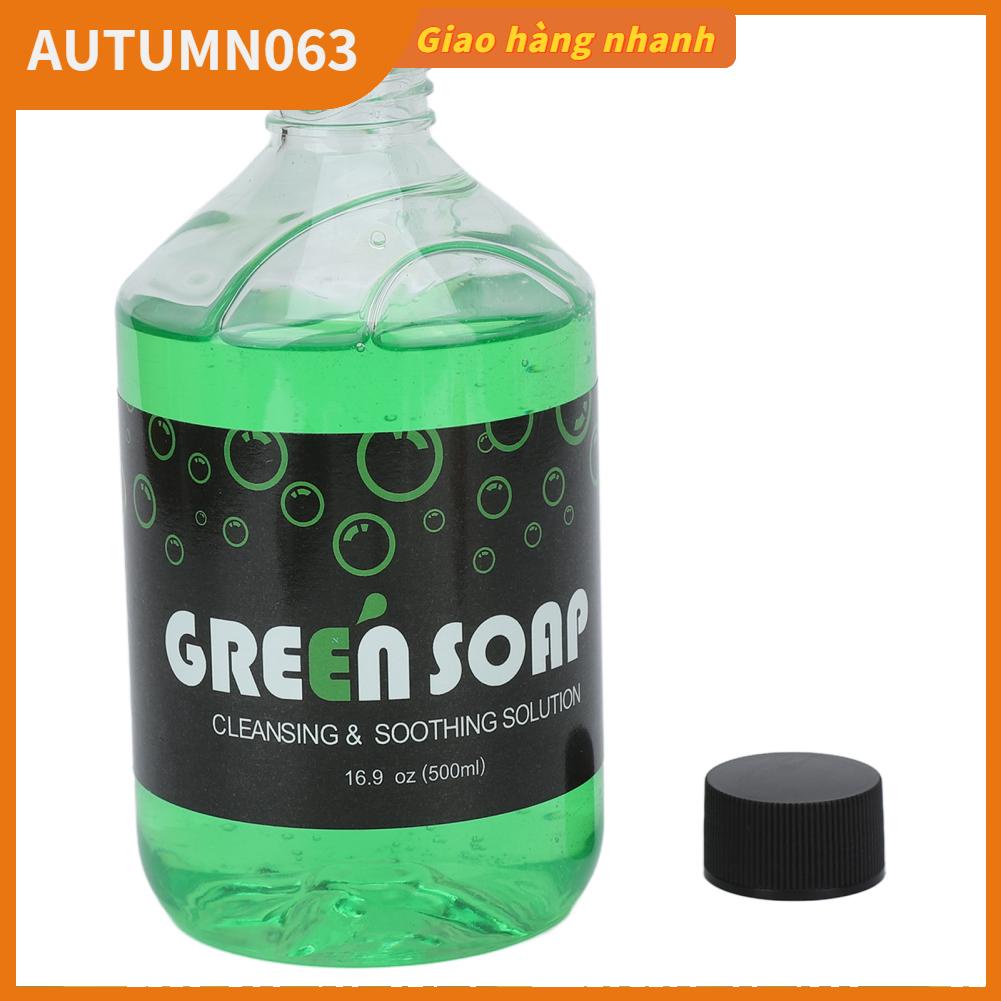 Dung dịch vệ sinh phun xăm Xà phòng tẩy hình xăm Green Soap An toàn cho người mới xăm Autumn063