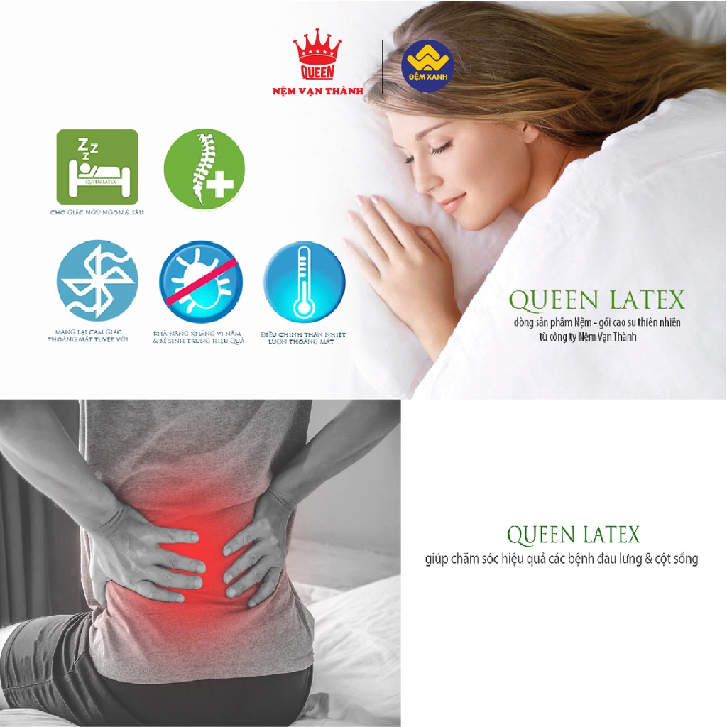 Đệm cao su Vạn Thành Massage Unique Plus
