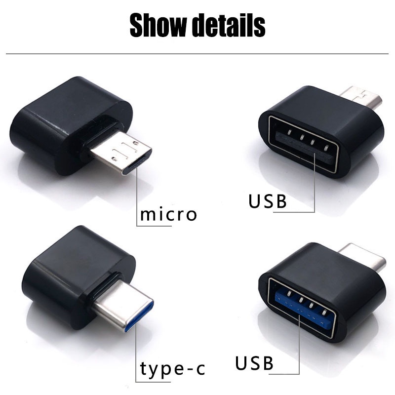 Đầu Chuyển Đổi USB 2.0 Type C Sang Otg Cho Macbook Samsung S20 S10 USB Otg V8