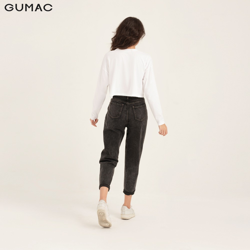 [Mã WABRGU giảm 50k đơn từ 0đ] Áo thun nữ tay dài croptop GUMAC đủ màu đủ size, phong cách năng động trẻ trung ATB1122 | BigBuy360 - bigbuy360.vn