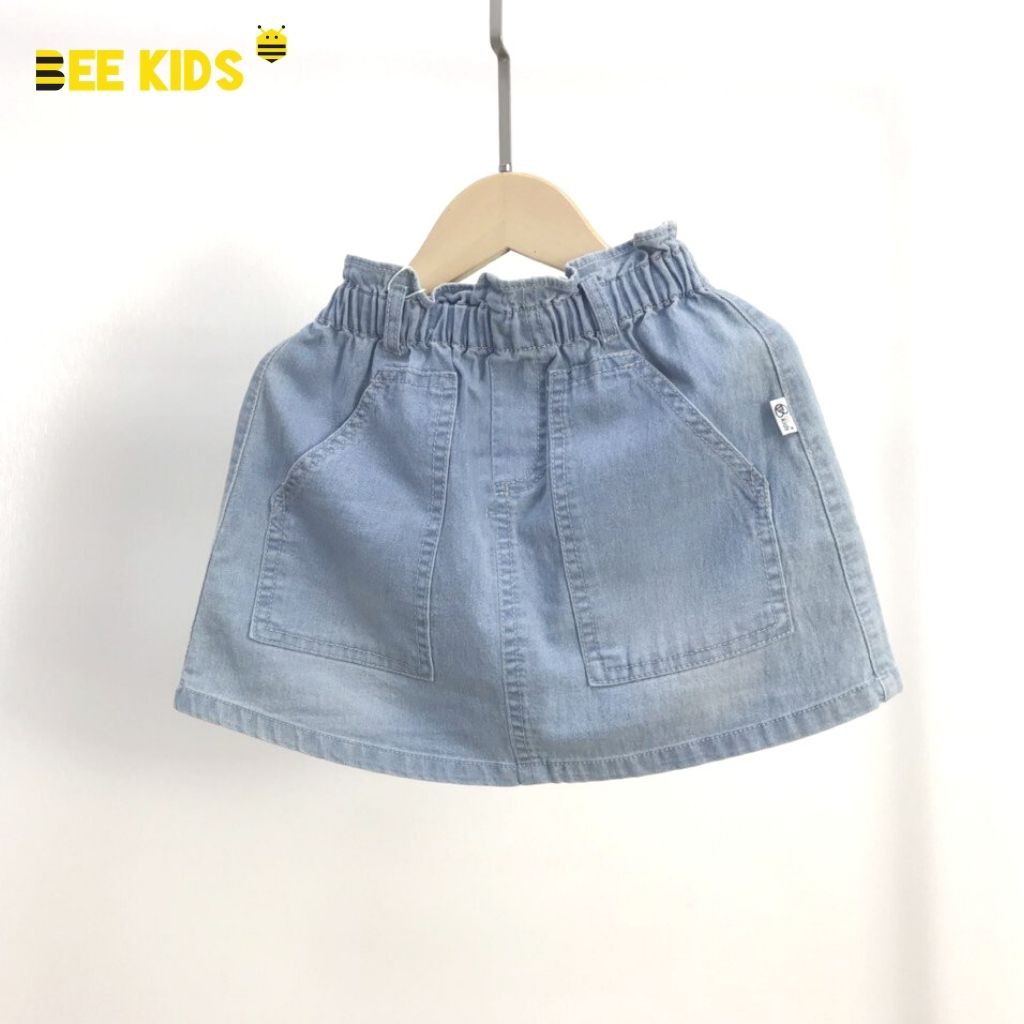 Chân Váy Bé Gái Bee Kids Dáng Chữ A Cạp Chun Bèo Túi Chéo Thân Trước Cho Bé (4 - 14 tuổi) 7JJ01590SA