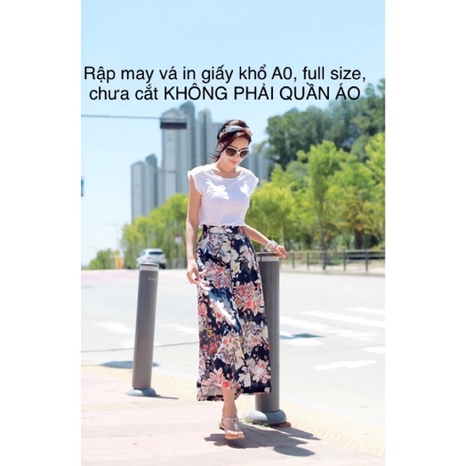 KHÔNG PHẢI QUẦN ÁO - Rập may vá in giấy khổ A0, chưa cắt, full size