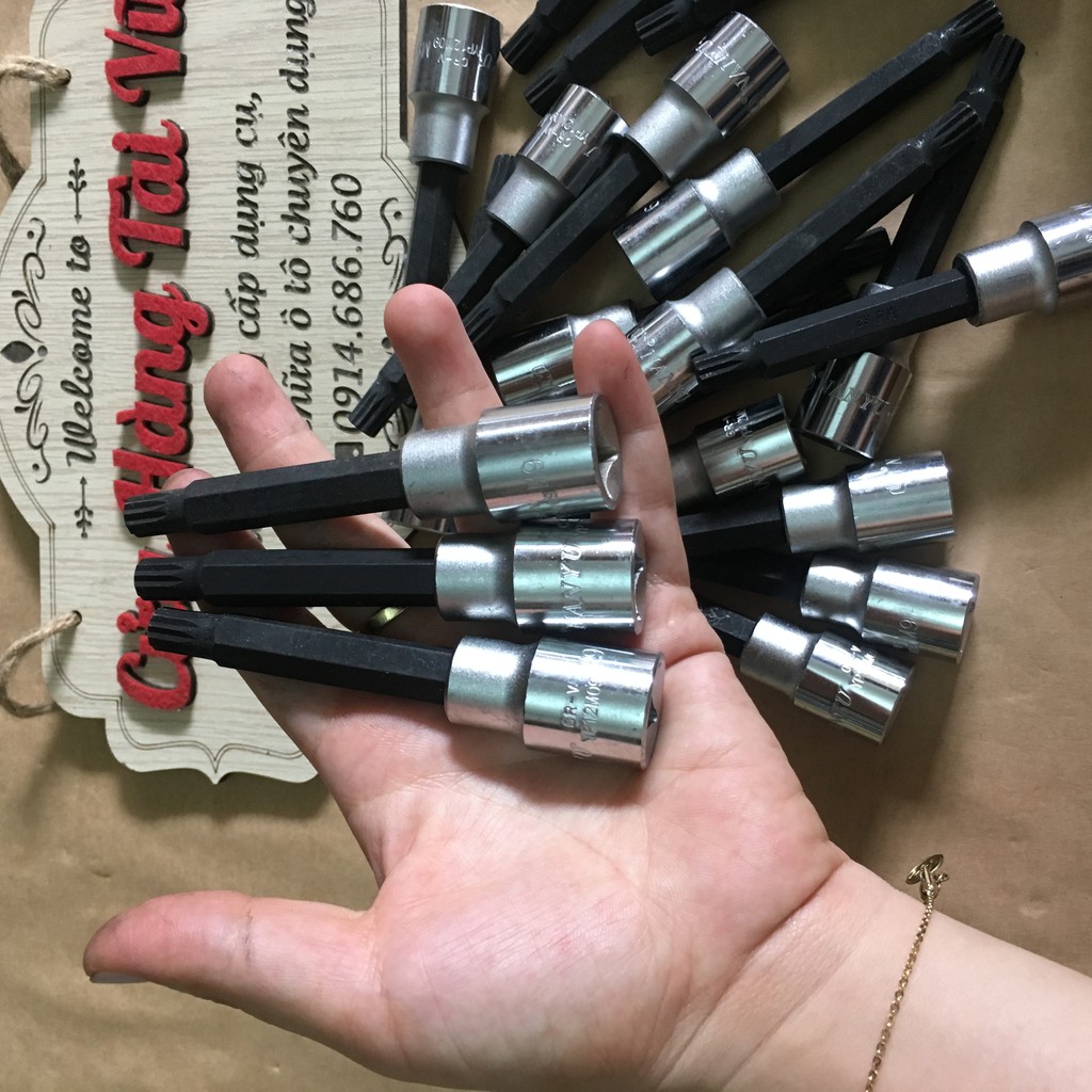 Mũi lục giác hoa thị 12 cạnh M9, 75mm