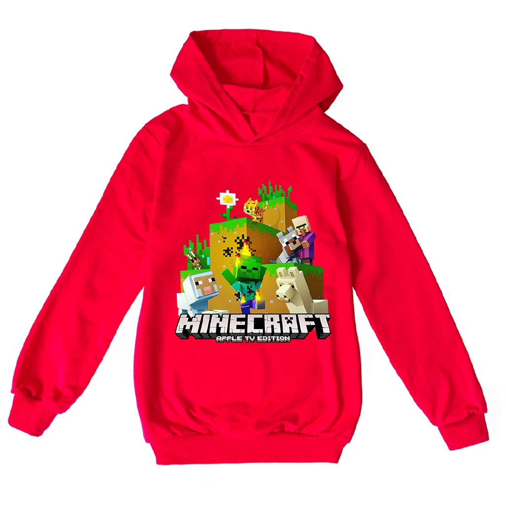 Áo Khoác Hoodie In Hình Game Minecraft Thời Trang Mùa Thu 2020 Cho Bé Trai