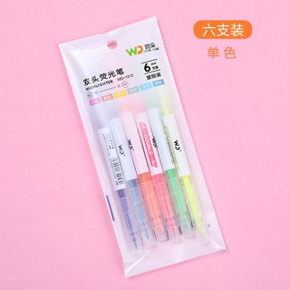 Set bút dạ quang 3/6 màu lựa chọn