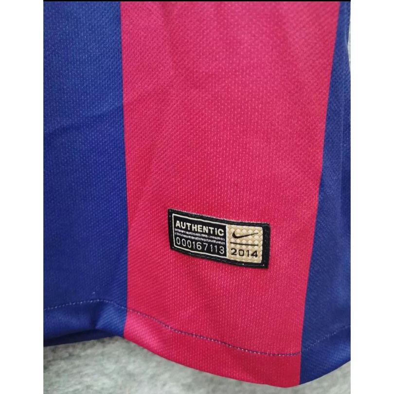 Áo Bóng Đá Kiểu Retro Barcelona 2014 2015 Cá Tính