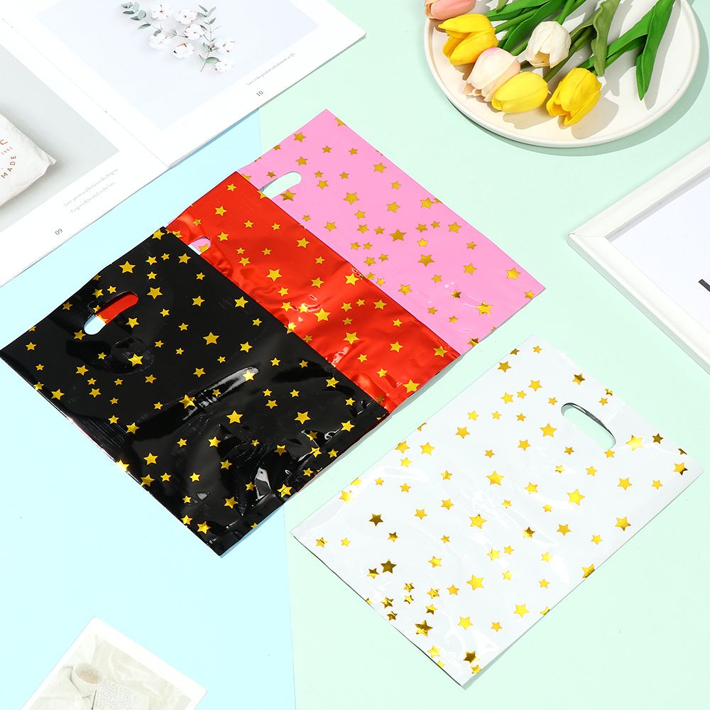Set 10/20/50 túi phim nhôm ngôi sao 5 cánh diy đựng kẹo chất lượng cao tặng trẻ trong tiệc cưới tắm em bé