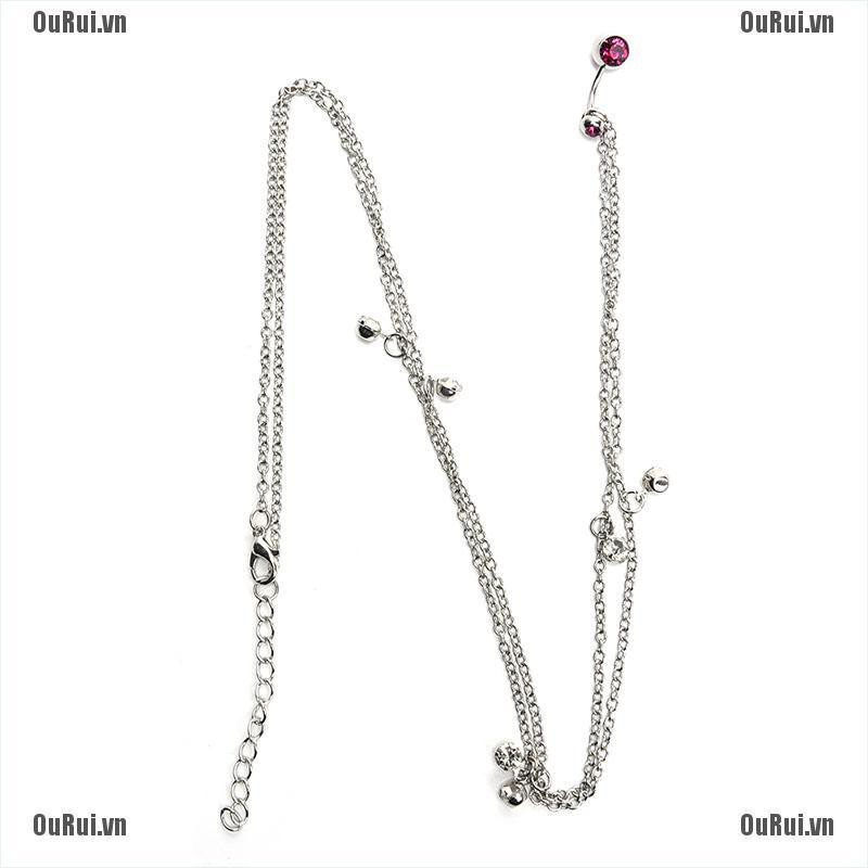 Khuyên Rốn Đính Hạt Pha Lê Dễ Thương Thời Trang Cho Nữ