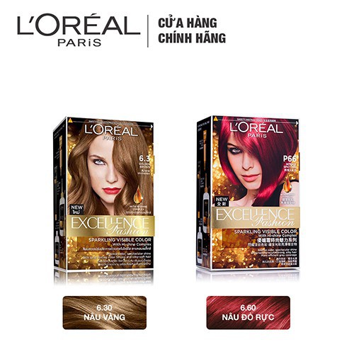 [Chính hãng]  Kem nhuộm dưỡng tóc màu thời trang L'Oreal Paris Excellence Fashion 172ml