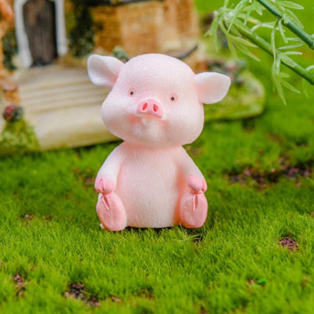 Bộ 8 Tượng Heo AUGUSTINA Hoạt Hình Trang Trí Nhà Búp Bê