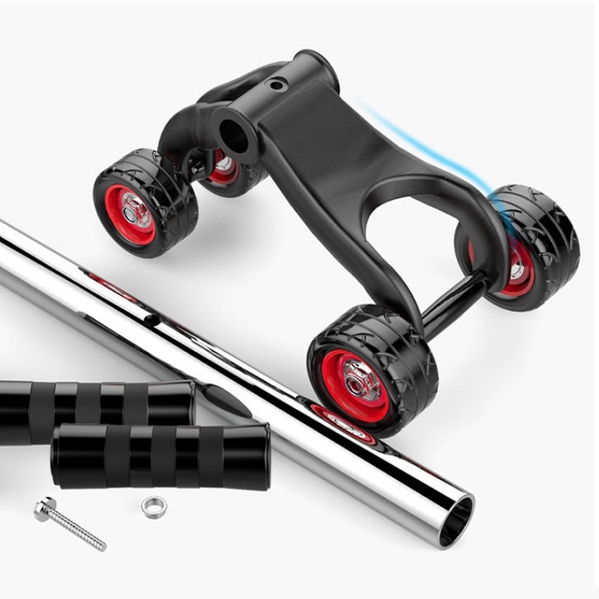 Con Lăn Tập Bụng 4 Bánh Folding Abdominal Wheel