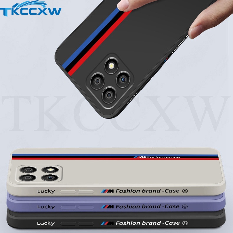 Ốp Điện Thoại Silicon Mềm Hình Vuông In Logo Thời Trang Cho Honor 70 X30 X30i X20 SE X10 8X 9X Pro 9X