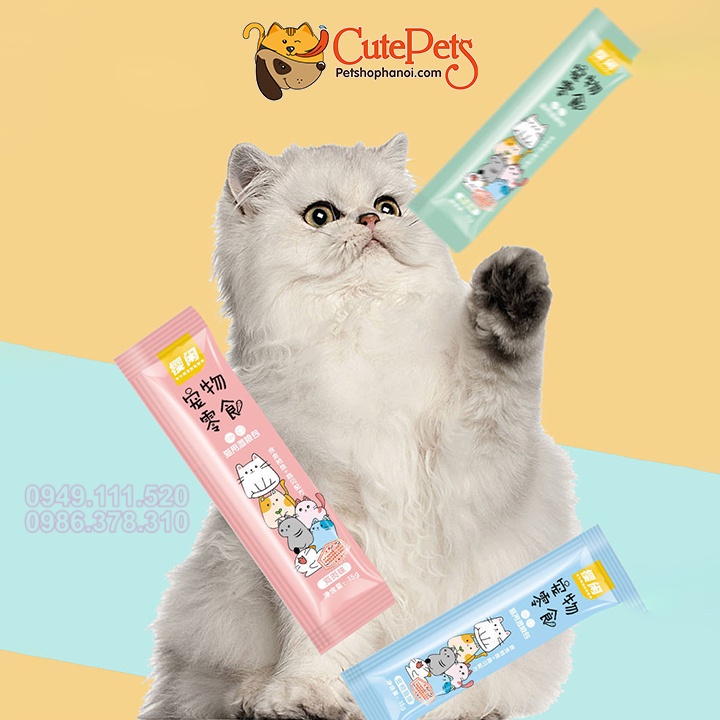 Súp thưởng cho mèo Shizuka combo 10 thanh Súp dinh dưỡng cho mèo - CutePets