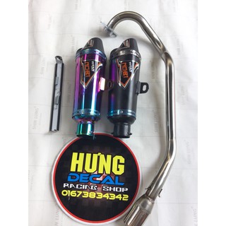 Pô Nobi 2 nòng full cổ bô độ pô Exciter, Raider, Winner, Sonic, Satria, raider, gsx,...