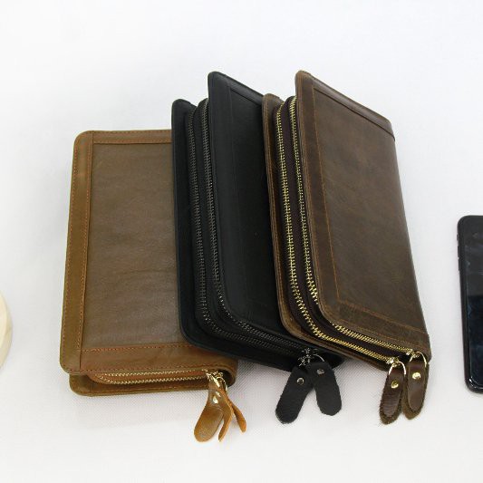 CLUTCH - VÍ CẦM TAY DA THẬT CÓ QUAI HÔNG - 154180