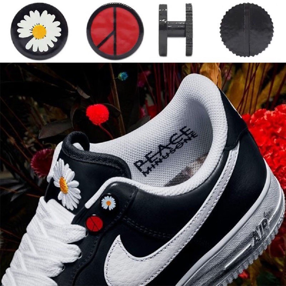 Phụ kiện giày Paranoise NIKE X PEACEMINUSONE huy hiệu đính giày hoa cúc daisy PMO PEACEMINUSONE chính hãng