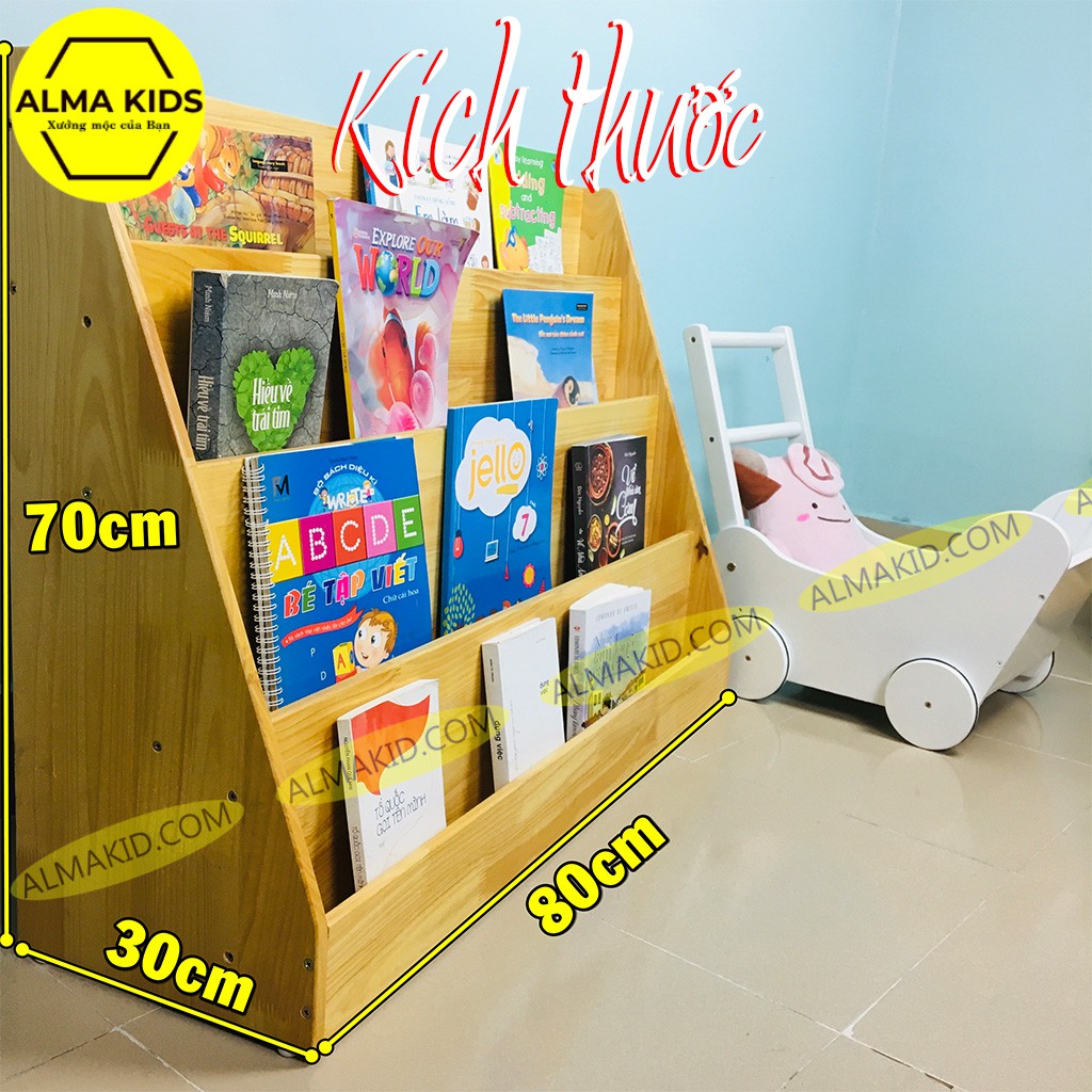 Kệ Sách Cho Bé Vững Chãi Phát Triển Alma Kids AMK2112 – Giá Sách Cho Bé -  Tủ Sách Cho Bé.