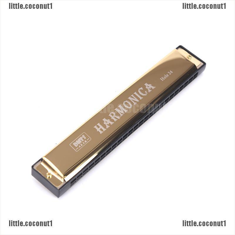 Kèn Harmonica Tremolo 24 Lỗ Màu Xanh Dương