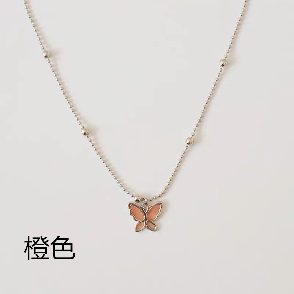 Vòng cổ mặt hình bướm phong cách retro Hàn Quốc cho nữ