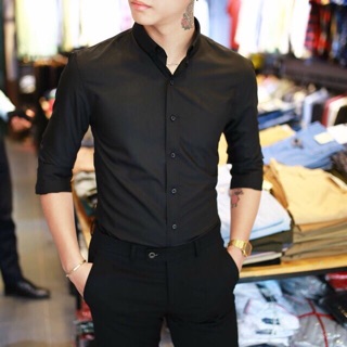 [100% HÀNG XỊN ] ÁO SƠ MI ĐEN CAO CẤP , ĐẲNG CẤP SOÁI CA