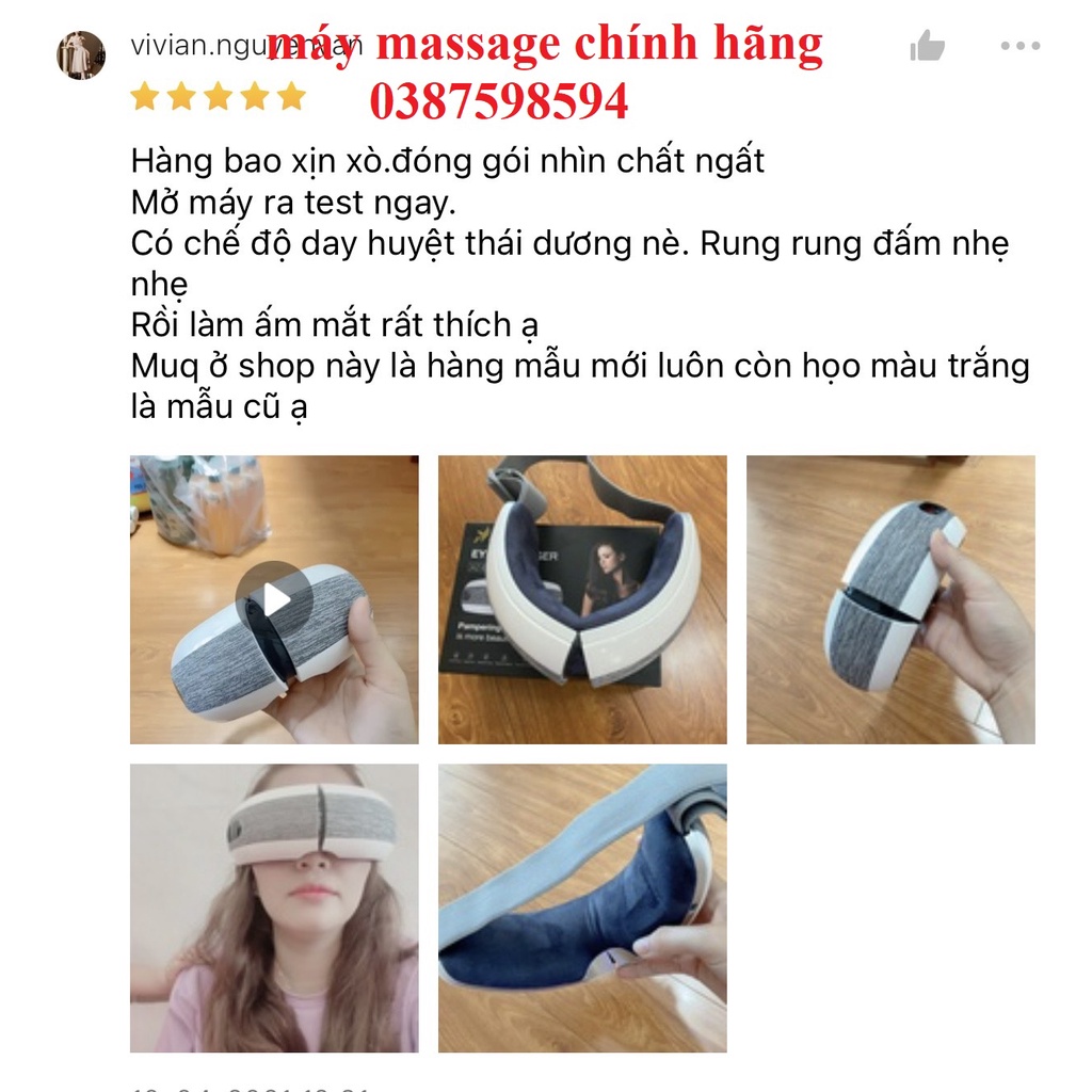 [PHÂN PHỐI CHÍNH HÃNG] Máy Massage Mắt azaki e191 plus [ĐIỀU TRỊ ĐAU NHỨC, QUẦNG THÂM MẮT] MASSA