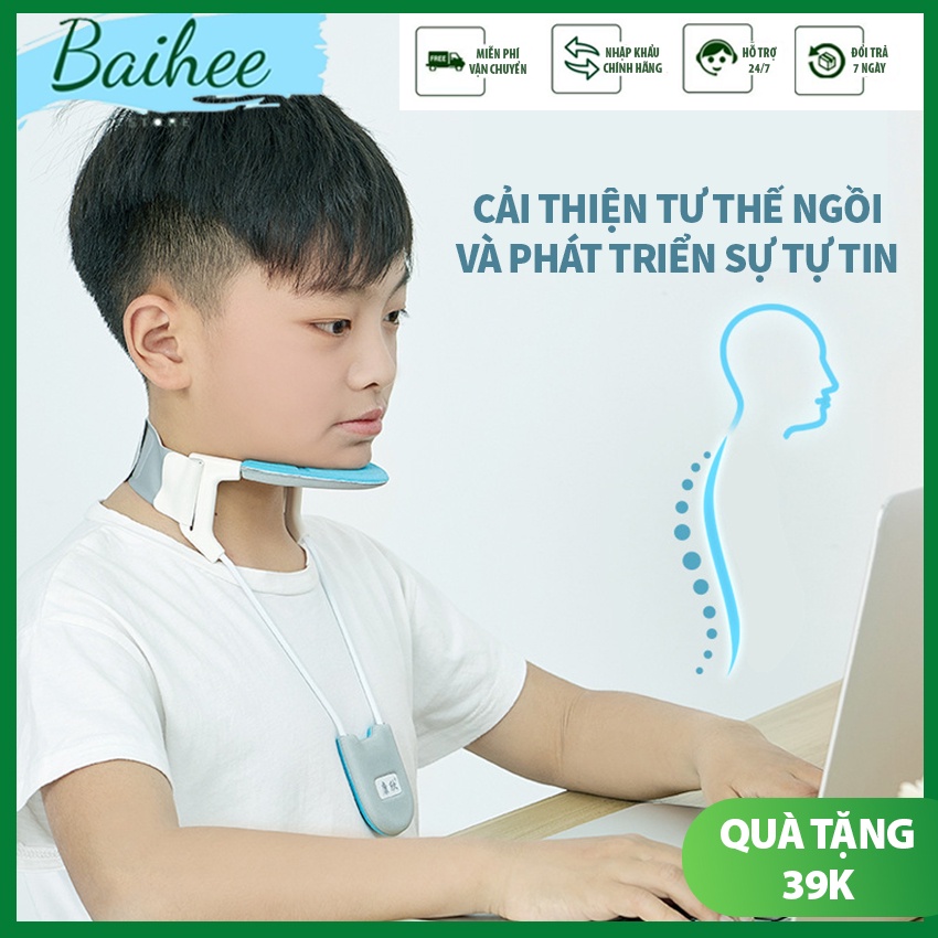 Đai Chống Gù Chống Cận,Đai Nẹp Cổ Chỉnh Tư Thế Ngồi Chống Cong Vẹo Gù Cột Sống Cho Trẻ Em Học Sinh Và Văn Phòng BaiHee