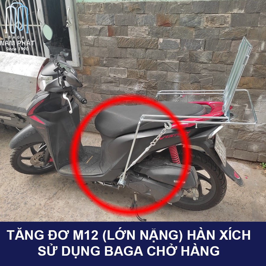 TĂNG ĐƠ M12 HÀN XÍCH SỬ DỤNG BAGA CHỞ HÀNG