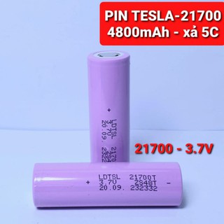 CELL PIN Tesla 21700 - 4800mah- Xả 5C(25A) - 3.7V/4.2V MÀU NGẪU NHIÊN