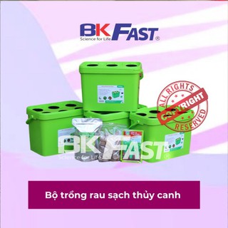 THIẾT BỊ TRỒNG RAU THỦY CANH BKFAST (Bộ 4 Thùng Đầy Đủ) - ĐH Bách Khoa Hà Nội (Gốc Sản Xuất)
