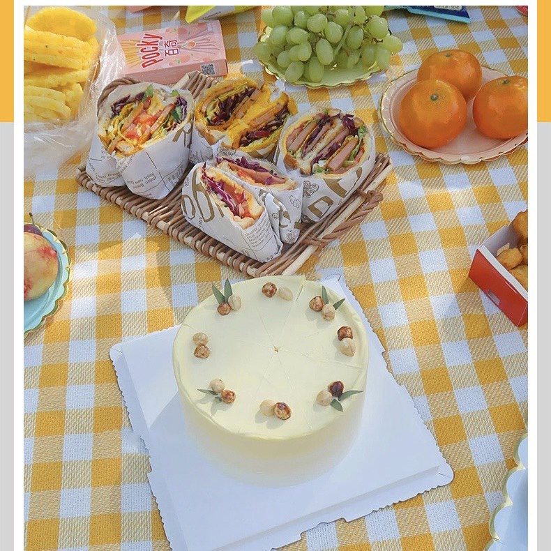 Thảm picnic, thảm trải dã ngoại chống thấm nước, thảm decor trang trí chụp ảnh gấp gọn