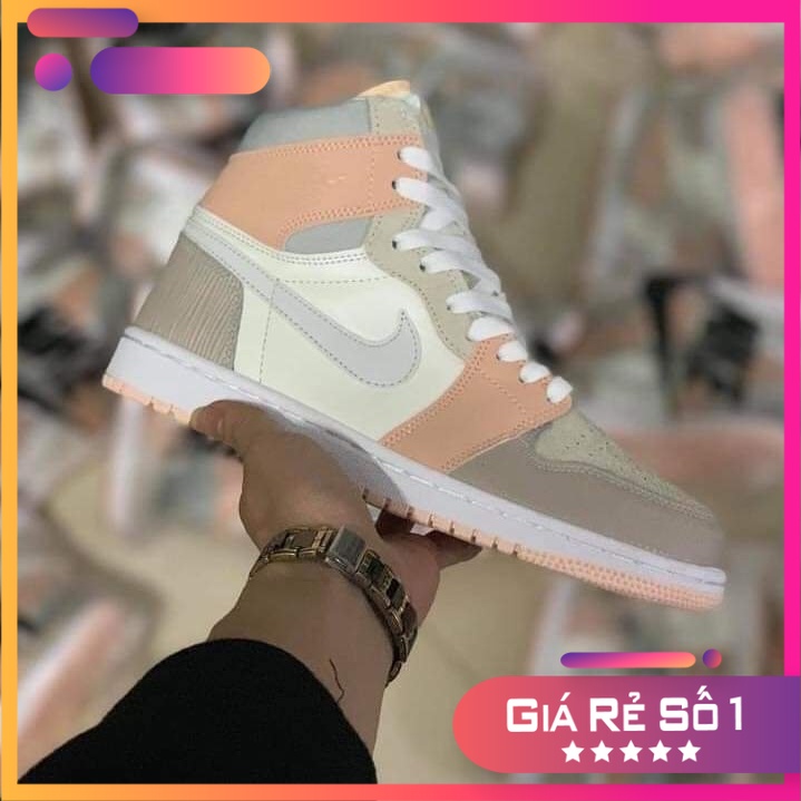 📢 Giày Thể Thao, Giày Sneaker Nữ Nike_Air_Jordan jd1_Milan Cổ Cao Hot 2021