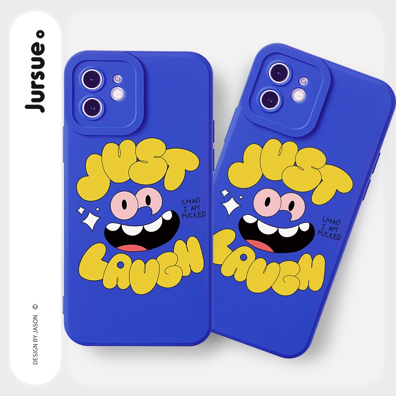 Ốp lưng JURSUE hoạt hình dễ thương đẹp độc lạ cho iPhone 13 12 11 Pro Max SE 2020 X XR XS 8 7 ip 6S 6 Plus kute Y1948