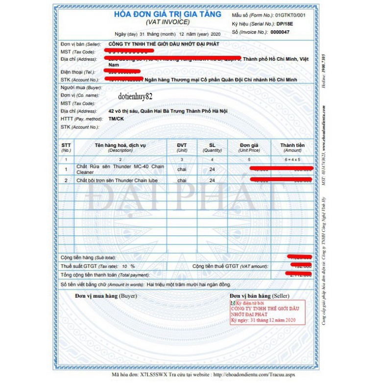 BỘ VỆ SINH BẢO DƯỠNG XÍCH SÊN THUNDER