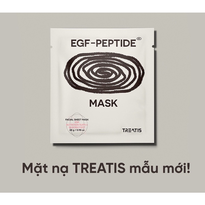 [MẪU MỚI] Mặt nạ phục hồi da Treatis EGF Peptide Mask