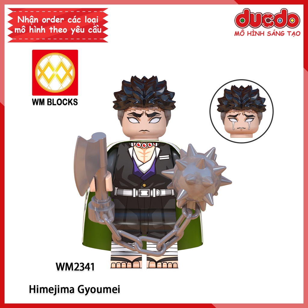 Minifigures nhân vật trong Thanh guơm diệt quỷ Kimetsu No Yaiba - Đồ chơi Lắp ghép Xếp hình Mini Mô hình WM WM6137