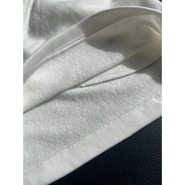 Quần short nỉ Trắng_chất nỉ bông mỏng