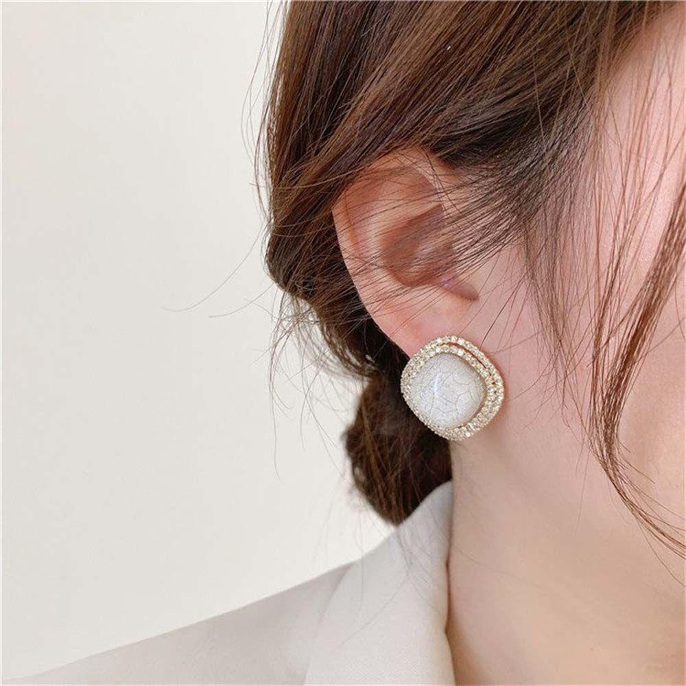 Bông Tai Mạ Bạc 925 Hình VANES1 Thời Trang|Kim Khâu Họa Tiết Vết Nứt Độc Đáo Tiện Dụng|Khuyên Tai Nữ Trang Tạo Hình Độc Đáo