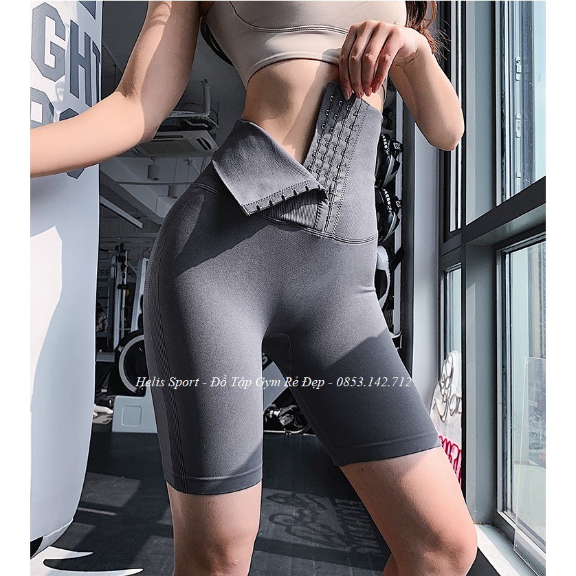 Quần biker short tập gym tập yoga GEN BỤNG quần legging đùi thun dệt co giãn nâng mông cho nữ Rẻ Đẹp 𝑮𝒀𝑴𝑺𝑻𝑶𝑹𝑬 165